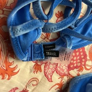 Triangl Swimwear Swim Triangl Bikini Blue Velvet Poshmark